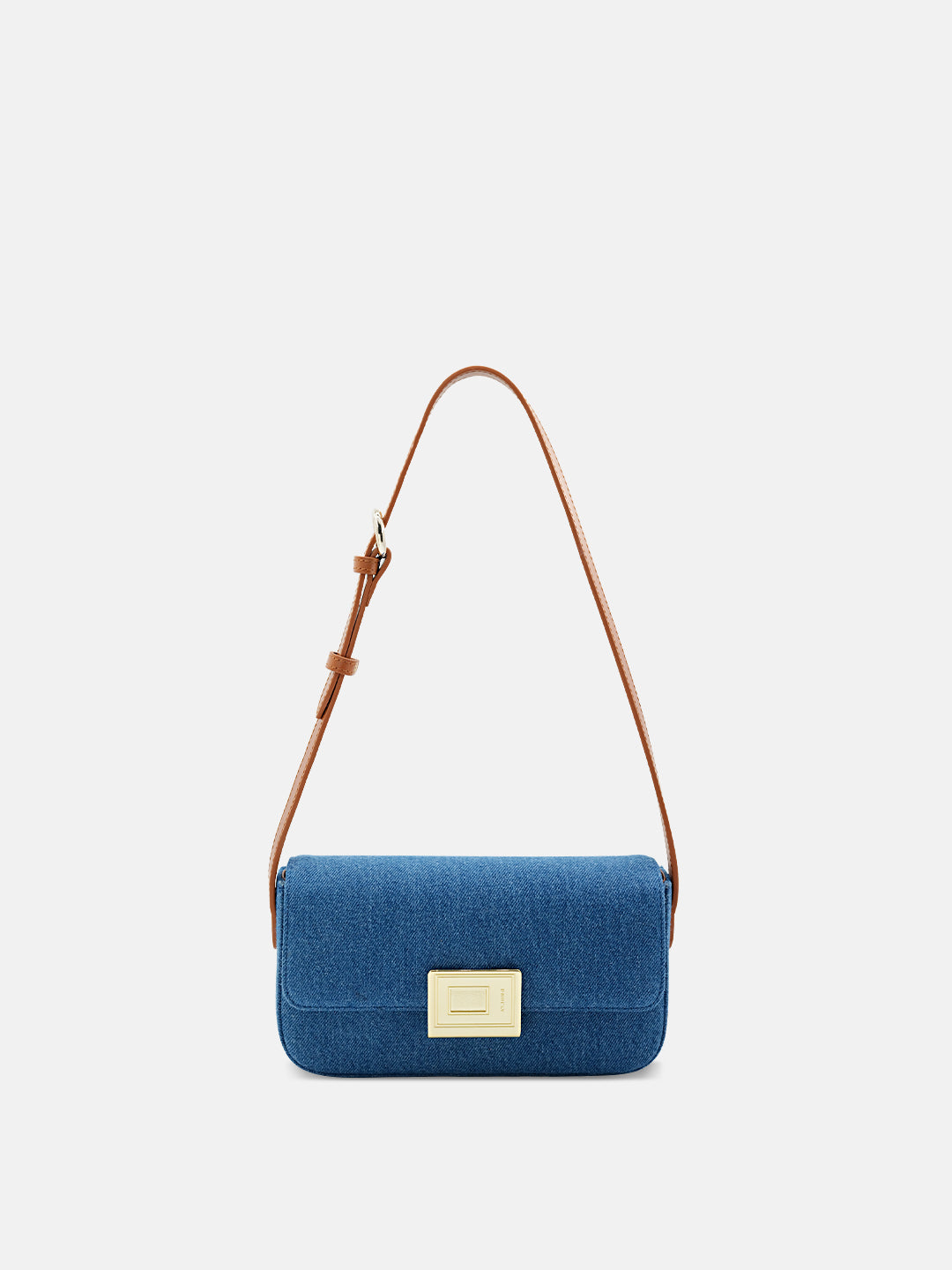 Tannin Book Lock Baguette Bag-S