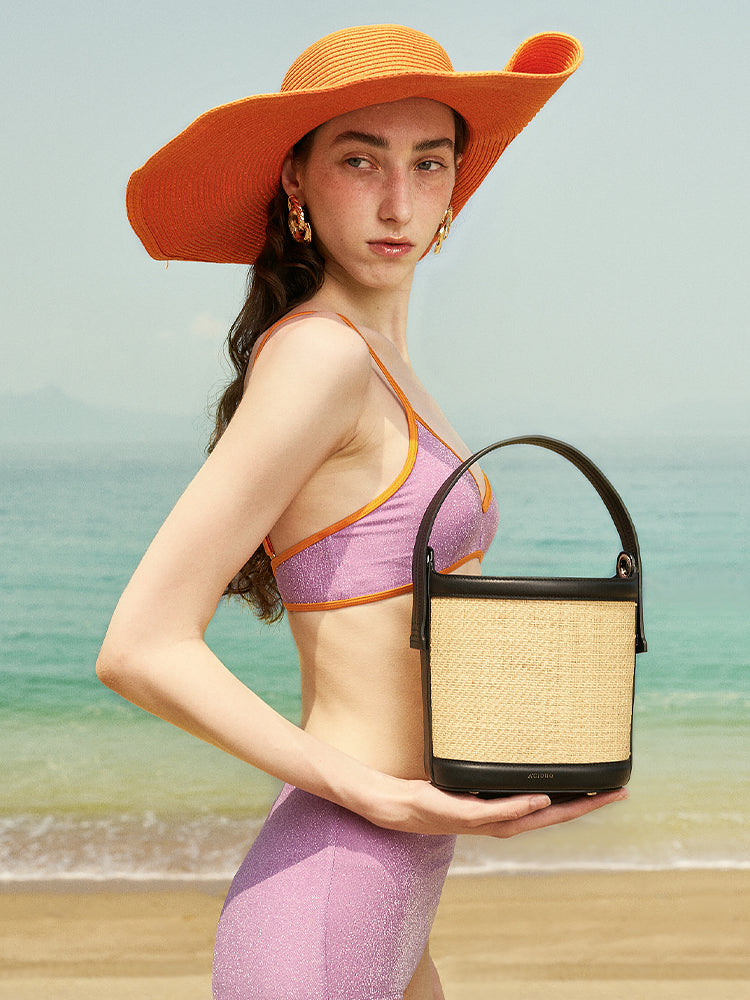 UNBOUNDED·SYMBIOSIS  - Straw Weaving Bucket