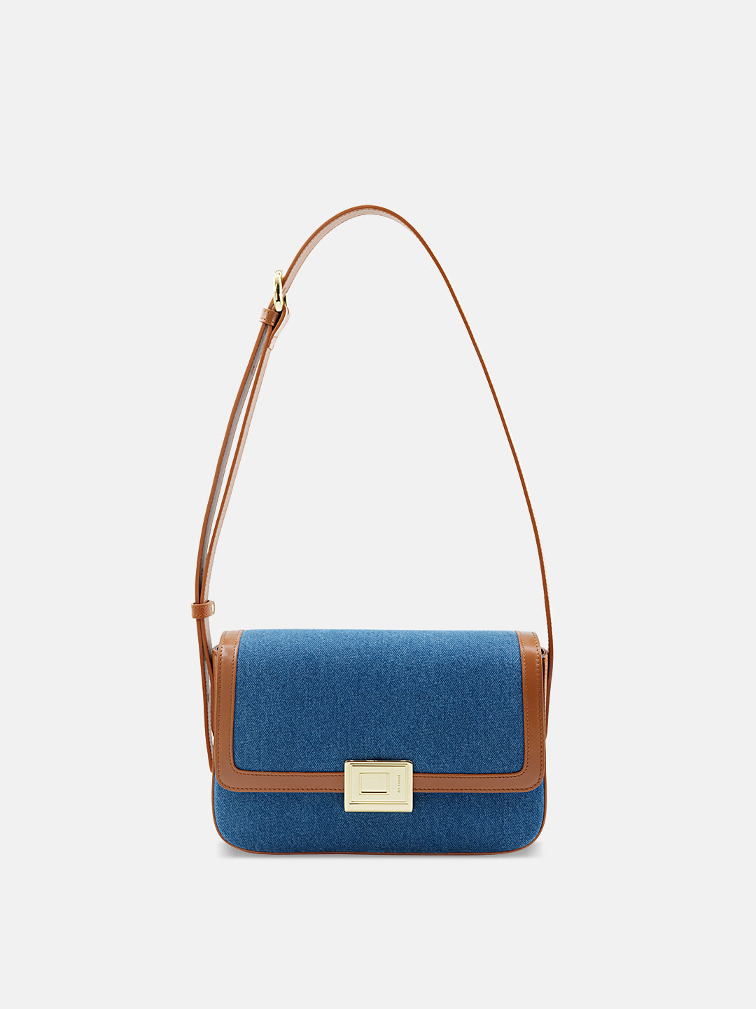 Tannin Book Lock Baguette Bag-Big