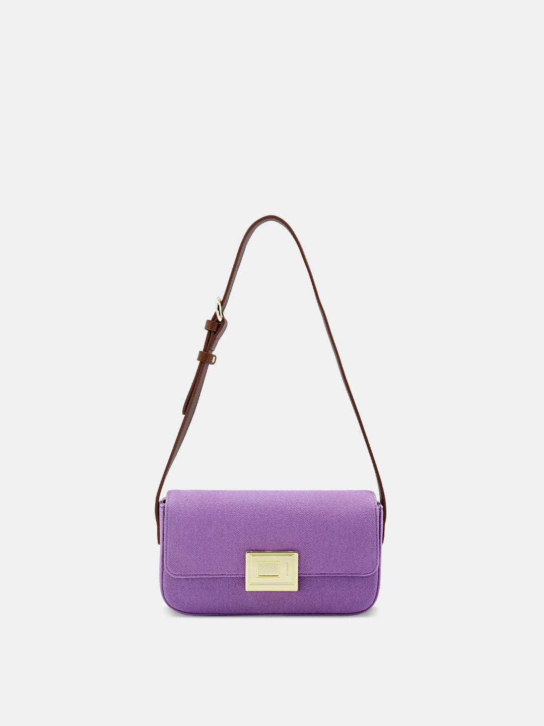 Tannin Book Lock Baguette Bag-S