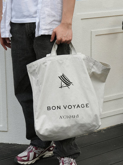 Bon Voyage Vacation Canvas Bag