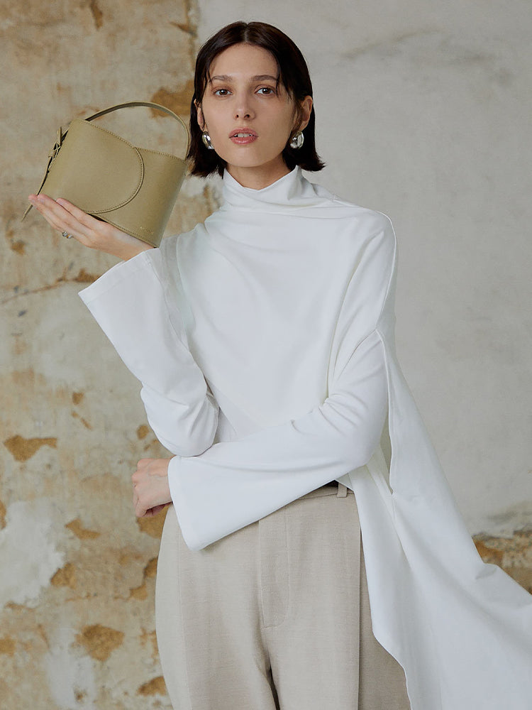 Cloud Curve Bucket Bag-Small