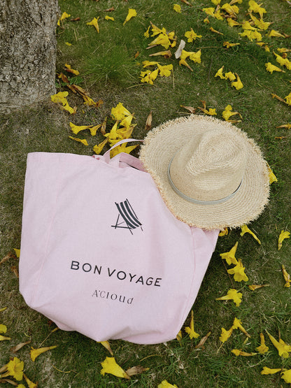 Bon Voyage Vacation Canvas Bag