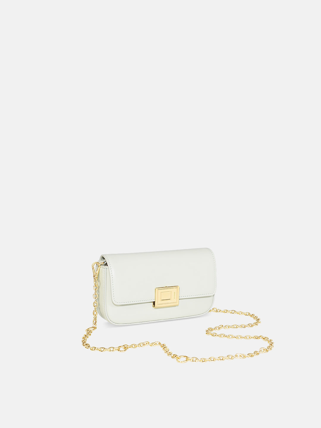 Clouds Gazing upon Flowers Book Lock Baguette Bag-Mini