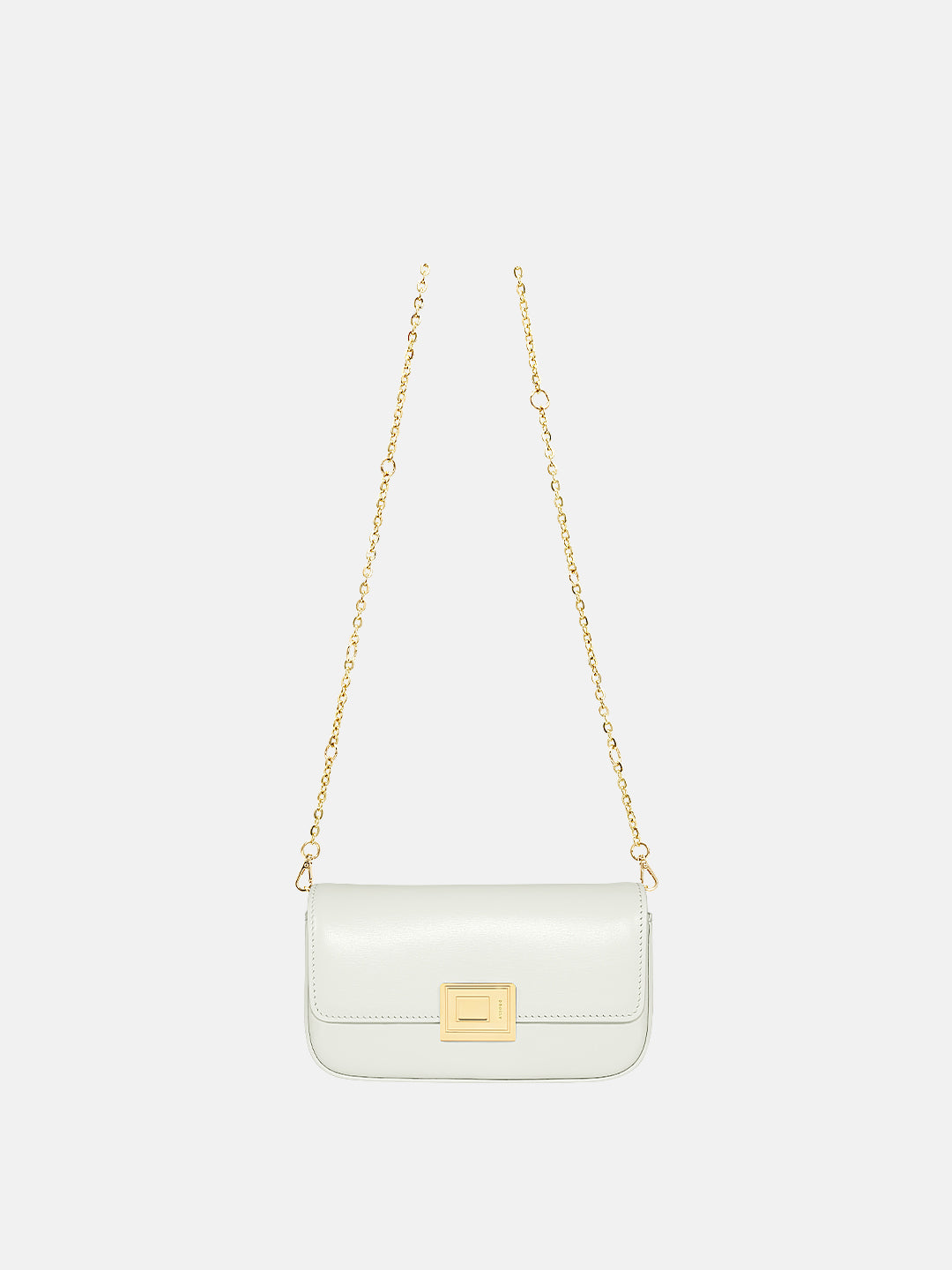 Clouds Gazing upon Flowers Book Lock Baguette Bag-Mini