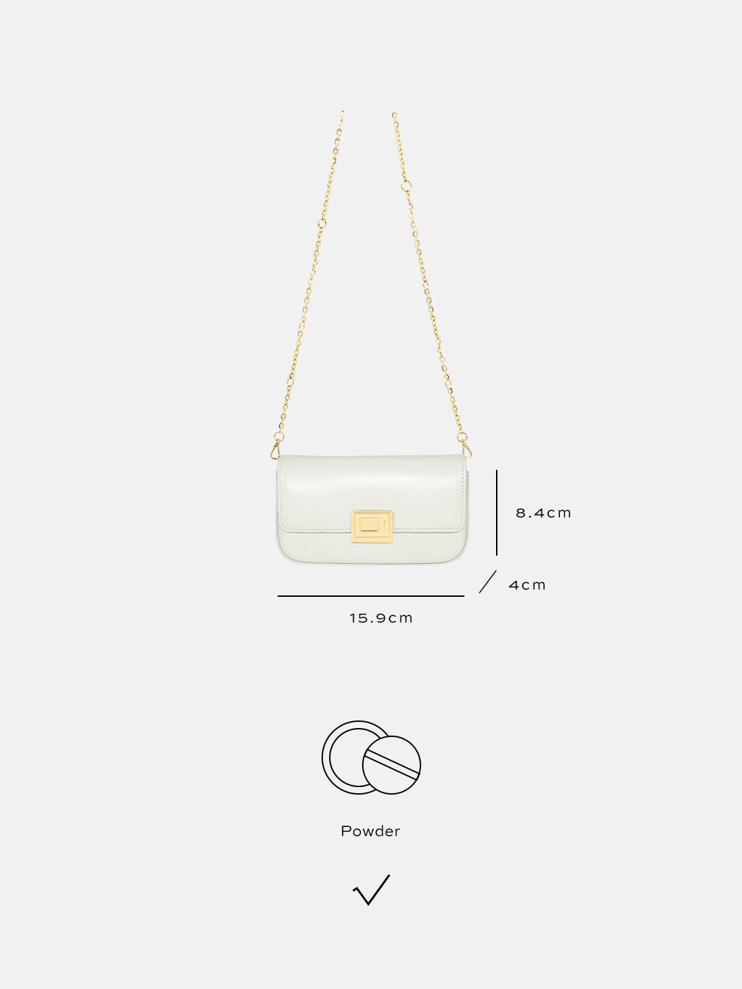 Clouds Gazing upon Flowers Book Lock Baguette Bag-Mini