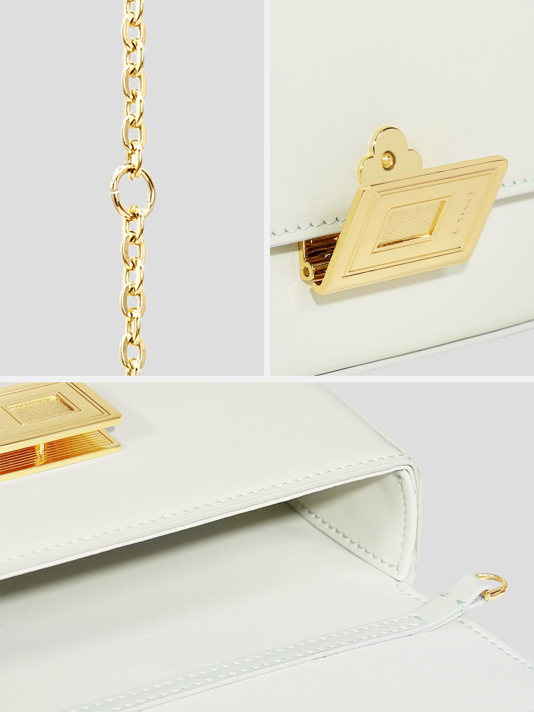 Clouds Gazing upon Flowers Book Lock Baguette Bag-Mini