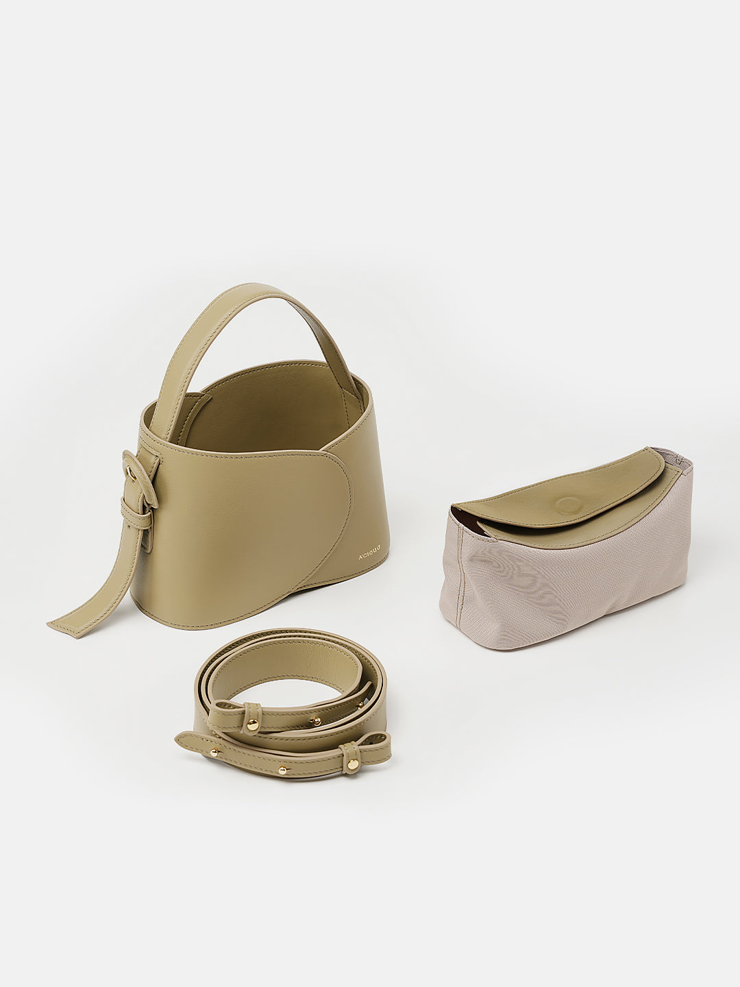 Cloud Curve Bucket Bag-Small